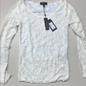 Ivory Lace Long Sleeve Top